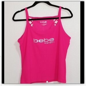 Bebe Sport fluorescent pink y2K style size large